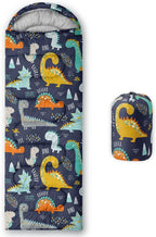 Kids Sleeping Bag for Boys Girls,Rocket Moon Print-Lightweight Warm Portable Outdoor Indoor-Waterproof Cold Weather Resistant Sleeping Bag for Camping Hiking