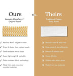 Nomadix Original Towel - Perfect for Beach, Pool, Travel, Camping, Yoga - Made with Recycled Materials - Super Absorbent - Sand Resistant - Copacabana Mango - 72.5x30