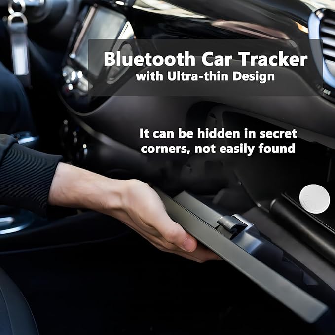GPS Tracker for Vehicles, 1PCS Real Time GPS Tracker for Car Work with Find My (iOS Only),MINI Car Tracker Device Hidden,No Monthly Fee, Waterproof Car Tracker