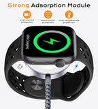 Temdan for Travel Vacation Essentials,3 in 2 USB C Cable for Apple Watch Charger/iPhone 17 Charger/Lightning,Multi Charging Cable Cord,Camping Essentials,Portable Designed for iWatch &iPhone 16-12-6FT