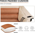 2 Person Fully Padded Camping Chair Oversized Loveseat Camping Chair Double Camping Chairs for Adults Heavy Duty Outdoor Camping Couch, Padded Seats & Armrests, 600Lbs, Moca