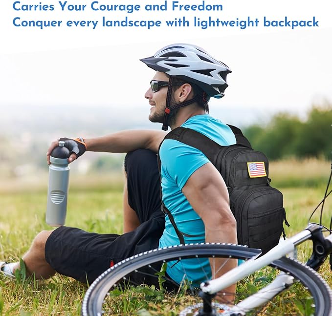 Tactical Hydration Backpack 2L Water Bladder - Lightweight Durable Pack for Hiking, Running, Outdoor Adventures, Adjustable Straps & Leak-Proof Design