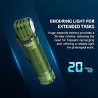 OLIGHT Perun 3 Rechargeable Headlamp Flashlight, 3000 Lumens LED Headlight with Red Light, Waterproof Head Lamp with Headband for Outdoor Camping, Hiking, Working (OD Green)