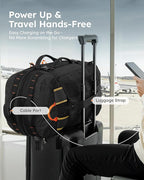 Tolaccea Travel Laptop Backpack, Large Carry on Backpack Flight Approved Convertible Duffle Luggage Bag Daypack Work Business Rucksack Fits 16" Laptop for Men Women 3 Carrying Ways, 40L-50L Expandable
