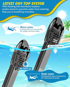 QingSong Kids Snorkel Mask Full Face, Snorkeling Set with Camera Mount, Foldable 180 Degree Panoramic View Snorkeling Gear Anti-Fog Anti-Leak