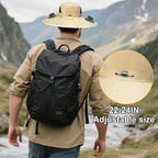 Outdoor Wide Brim Sun Hat with 2 Solar Fan for Men Women UPF50+ Outdoor Hiking Sun Protection Bucket Fishing&Cycling Hat