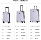 Kenneth Cole REACTION Out of Bounds Lightweight Hardshell 4-Wheel Spinner Luggage, Lavender, 28-Inch Carry On