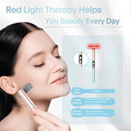 Fxtiaa Led-Face-Wand，7 in 1 LED Light Therapy Facial Red & Blue Rejuvenation Tool