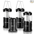 Lepro LED Camping Lanterns Battery Powered, Collapsible, IPX4 Water Resistant, Outdoor Portable Lights for Emergency, Hurricane, Storms and Outages