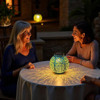 TAKE ME Solar Lanterns Outdoor Lights Waterproof Garden Lanterns for Patio,Outside Mothers Day Gifts Mom Wife Grandma Birthday Gifts [Set of 2]