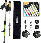 2 Pcs Trekking Poles,Aluminum Lightweight Collapsible Hiking Poles for Women,Walking Sticks for Hiking Carbon Fiber