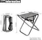 Camping Stool, Portable Folding Stool XXL Size Camping Stool for Adults Supports up to 240 lbs