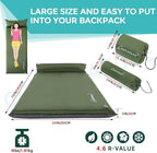 Clostnature Self Inflating Sleeping Pad for Camping - 1.5/2/3 inch Camping Pad, Lightweight Inflatable Camping Mattress Pad, Insulated Foam Sleeping Mat for Backpacking, Tent, Hammock