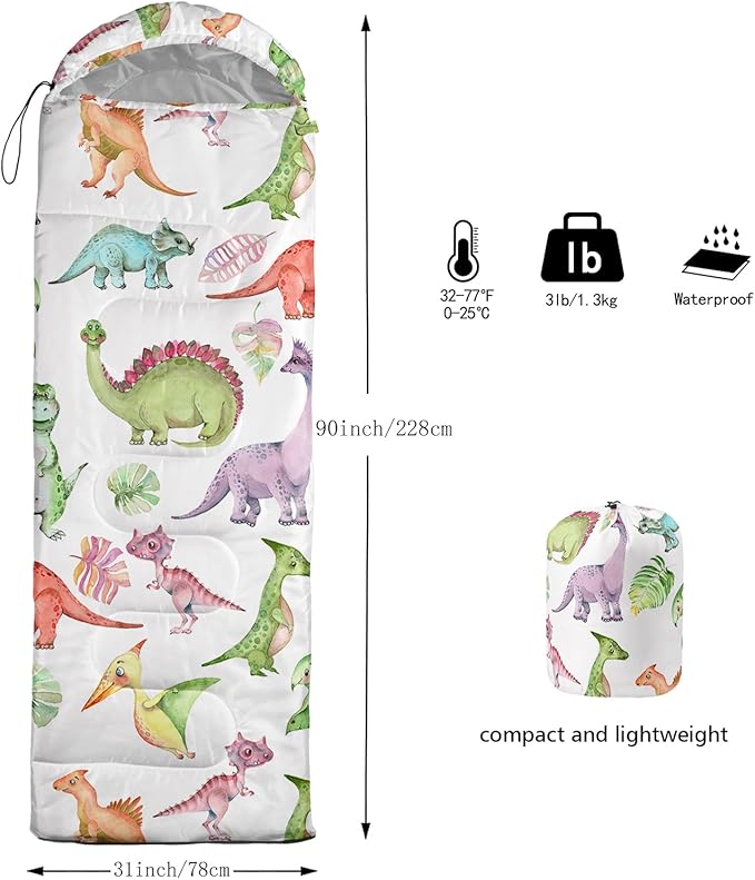 BSNTHO Camping Sleeping Bags,3 Season Warm & Cool Weather,Lightweight,Waterproof Sleeping Bags for Adults & Kids,Traveling,and Outdoors,Camping Gear Equipment