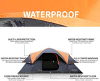 EchoSmile 10/12 Person Camping Tent Waterproof Windproof Tent with Rainfly Easy Set up for Outdoor Family Camping, Party