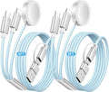 Temdan 2Pack for Apple Watch Charger, 3 in 2 Multi Charging Cable, iPhone Charger, USB A/Type C/Lightning Cable, Portable Travel Essentials Designed for iWatch Ultra/SE/10-1 & iPhone 16-12/ iPad-5Ft