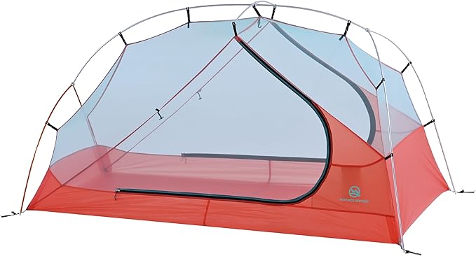 Backpacking 2 Person Ultralight Tent – Freestanding, 3-Season, Waterproof, Double Doors – Horizon Lite 2 – Seafoam Blue