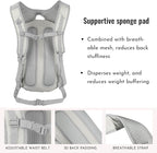 Zavothy 18L Multipurpose Hiking Backpack with 3L Water Bladder – Durable Hydration Backpack with Insulated Bladder Compartment, Hidden Helmet Holder & Rain Cover – for Hiking, Commuting, and Camping