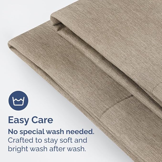 Pillowcases - Ultra Soft Hotel Quality Pillowcase Covers - Comfy, Cozy & Wrinkle Free - Shrinkage and Fade Resistant - Machine Washable Pillow Protectors - (King, Heathered Beige, 4 Piece Set)