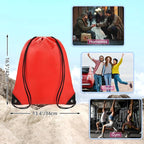 Grneric Drawstring Bags 28 Pcs String Backpack Bulk Cinch Bag Sackpack for Men Women Gym(Red)