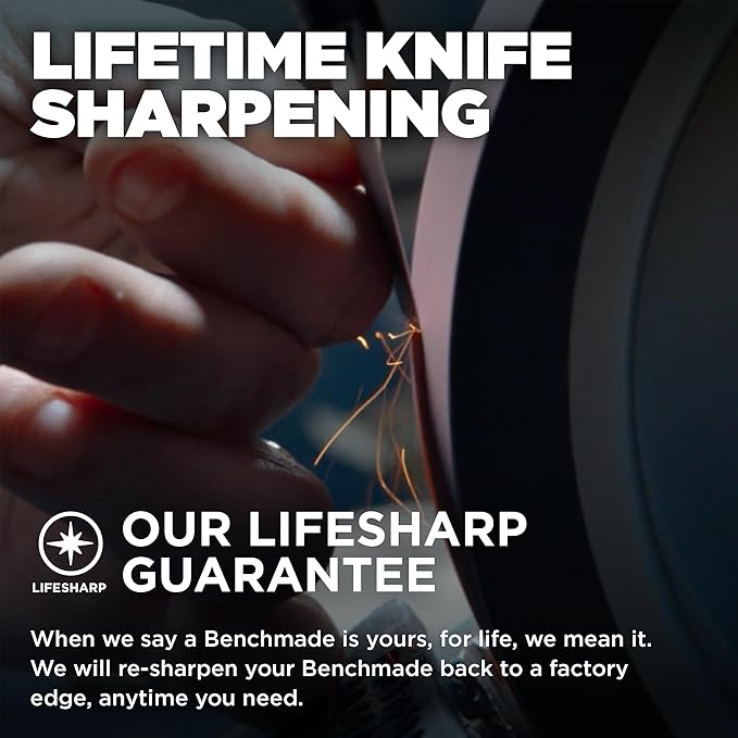 Benchmade - Bugout 535 EDC Knife with Crater Blue Grivory Handle (535FE-05)