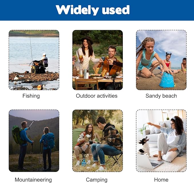 Travel Folding Camping Stool, Use Height 14.6" and Maximum Weight 300 lbs Outdoor Portable Tripod Seat Fishing Chair Seat for Camping Fishing Hiking Gardening and Beach Garden Painting (Blue)