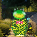 Frog Solar Hanging Lights Outdoor Handmade Iron Solar Outdoor Lanterns Waterproof Perfect for Floor, Patio, Yard, Garden Decorations Outdoor