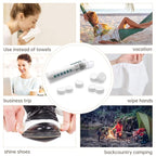 Compressed Wipes, Towels, or Compact Toilet Paper Tablets,for Travel, Home, Outdoor Activities (200 Pack with 20 Convenient Carrying Cases)