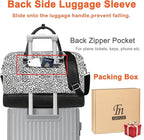 IBFUN Weekender Bags for Women, 21" Weekender Travel Bag, Travel Duffle Bag with Shoe Compartment Carry on Overnight Duffel Bag for Weekend Travel Business Trip, 3PCS