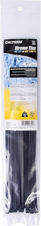 Gardner Bender 46-315UVBM DoubleLock Cable Tie, 14 Inch., 75 lbs. Tensile Strength, Wire / Cord Management Industrial and Household Use, Nylon Zip Tie, 1000 Pk., UV Resistant Black