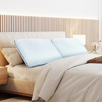 Memory Foam Pillows for Side, Back and Stomach Sleepers, Set of 2, Bed Pillow with Washable Cover and Breathable Mesh, Bed Pillow for Sleeping (Blue，Queen Size)