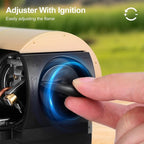 Odoland Portable Camping Stove Butane 1400W Gas Stove Collapsible Backpacking Stove for Indoor Outdoor Cooking Hiking and Picnic