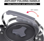 Alocs 0.8L Kettle Teapot, Portable Camping Coffee Pot, Hard-Anodized Aluminum Camping Kettle, Compact Tea Kettle for Stove Top, Outdoor, Hiking, Camping, Picnic and Traveling.