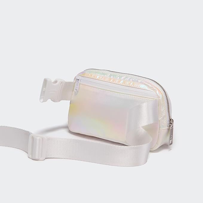 Pander Everywhere Belt Bag for Women, Fashion Waist Packs, Crossbody Bags with Adjustable Strap (Iridescent).