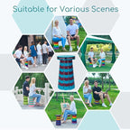 Upgraded 2 Pack Portable Collapsible Stool,Folding Camp Stool for Adults,Retractable Lightweight 400lbs Sturdy Height Adjustable for Fishing Hiking Camping Gardening Travel BBQ (Blue Purple)