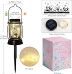 Bichon Dog Gifts for Women/Men Bichon Frise Solar Lanterns Birthday Dog Lovers Lantern Pet Loss Dog Memorial Lights Solar Garden Decoration for Yard, Patio,Backyard,Porch Torches Light