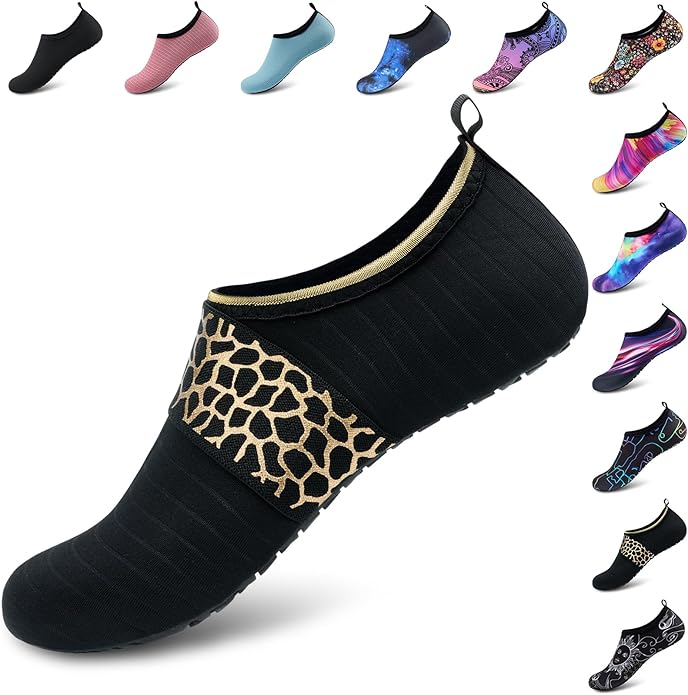 Deevike Water Shoes for Women Men Barefoot Quick-Dry Aqua Socks Slip-on for Beach Swim Surf Yoga Exercise