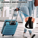 DOMIKING Black Luggage Handle Wrap Soft Luggage Identifiers for Suitcase Markers for Travel Bag Luggage Suitcase Handle Cover Travel Accessories, 2 Pack