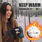 Pixel Panda Winter Gloves for Men Women Warm Touchscreen Gloves for Cold Weather Thin Water-Resistant Windproof Non-Slip Gloves for Cycling, Driving, Running, Hiking
