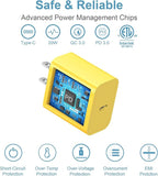 10FT iPhone 17 16 15 Charger Fast Charging USB C Charger Block Type C Chagrer Fast Charging 2-Pack for iPhone 17/17 Plus/17 Pro/17 Pro Max/iPhone 16/16 Plus/16 Pro/16 Pro Max/15/15 Pro Max(Yellow)