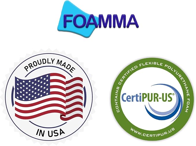 Foamma 3" x 26" x 72" High Density Roll-Up Camping Mattress with Water Resistant Zipper Cover, Foldable and Portable for Camping, RV Bunk, Tent, Guest Bed, Outdoor and Dorm, CertiPUR-US Certified Foam