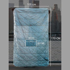 Gravel Layover Travel Blanket – Ultra-Light, Compact Down Alternative for Camping and Travel (Blue)