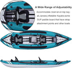 2 Pack of Kayak Seat Deluxe Padded Canoe Backrest Seat Sit On Top Cushioned Back Support SUP Paddle Board Seats with Detachable Storage Bag 4 Adjustable Straps for Kayaking Canoeing Rafting Fishing