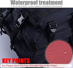 Military Tactical Backpack 45L Large Tactical Backpack for Men, Hiking Rucksack With Bottle Holder