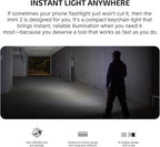 OLIGHT IMINI 2 EDC Rechargeable Keychain Flashlight, 50 Lumens Compact and Portable Mini LED Keyring Lights with Built-in Battery Ideal for Everyday Carry and Emergencies (Dream Blue)