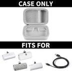 Portable Charger Power Bank Case for Swyop/for Feob/for Charmast/for JEJILL/for LanLuk/for VEGER/for iWALK/for Taegila/for Kuulaa and More Small Charging Battery Pack - Bag Only (White)