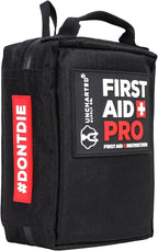 Uncharted Supply Co. First Aid Pro Kit for Emergency Preparedness Survival - Car, Backpacking, Hiking, and Camping - Compact, Lightweight, Water-Resistant - Fully Stocked