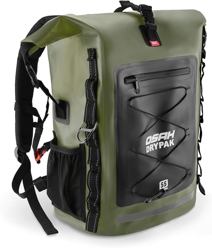 Waterproof Backpack Dry Bag 35L/55L/85L – Heavy Duty Roll-Top Hiking Backpack for Travel, Kayaking, Boating, Camping, Rafting and Fishing