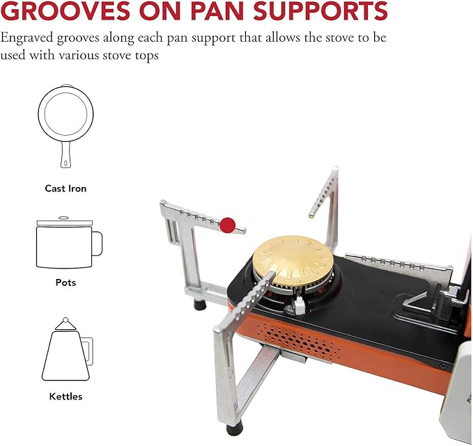 Gas One GS-8300 - Camp Stove Compact Butane Stove with Carrying Case - Foldable Portable Stove