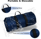 Waterproof Outdoor Blanket 92”X 60” Packable, Stadium Blankets for Camping with Quilted Fleece Lining, Large Windproof Emergency Throw Mat for Garss Picnic Hiking Road Trip, Machine Washable, Navy